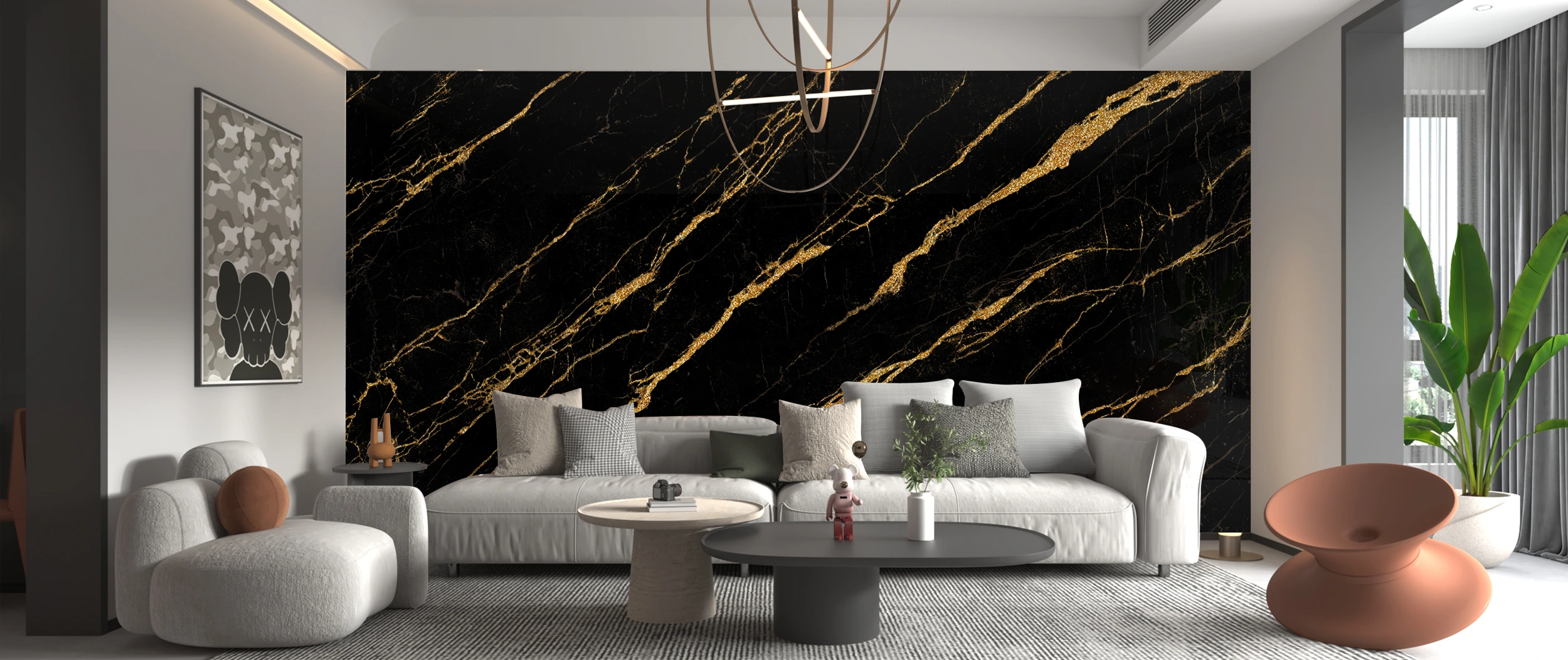 China Factory မှ Wall Panel နောက်ခံ